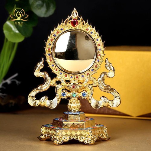 18cm color painted buddhist - color-painted,